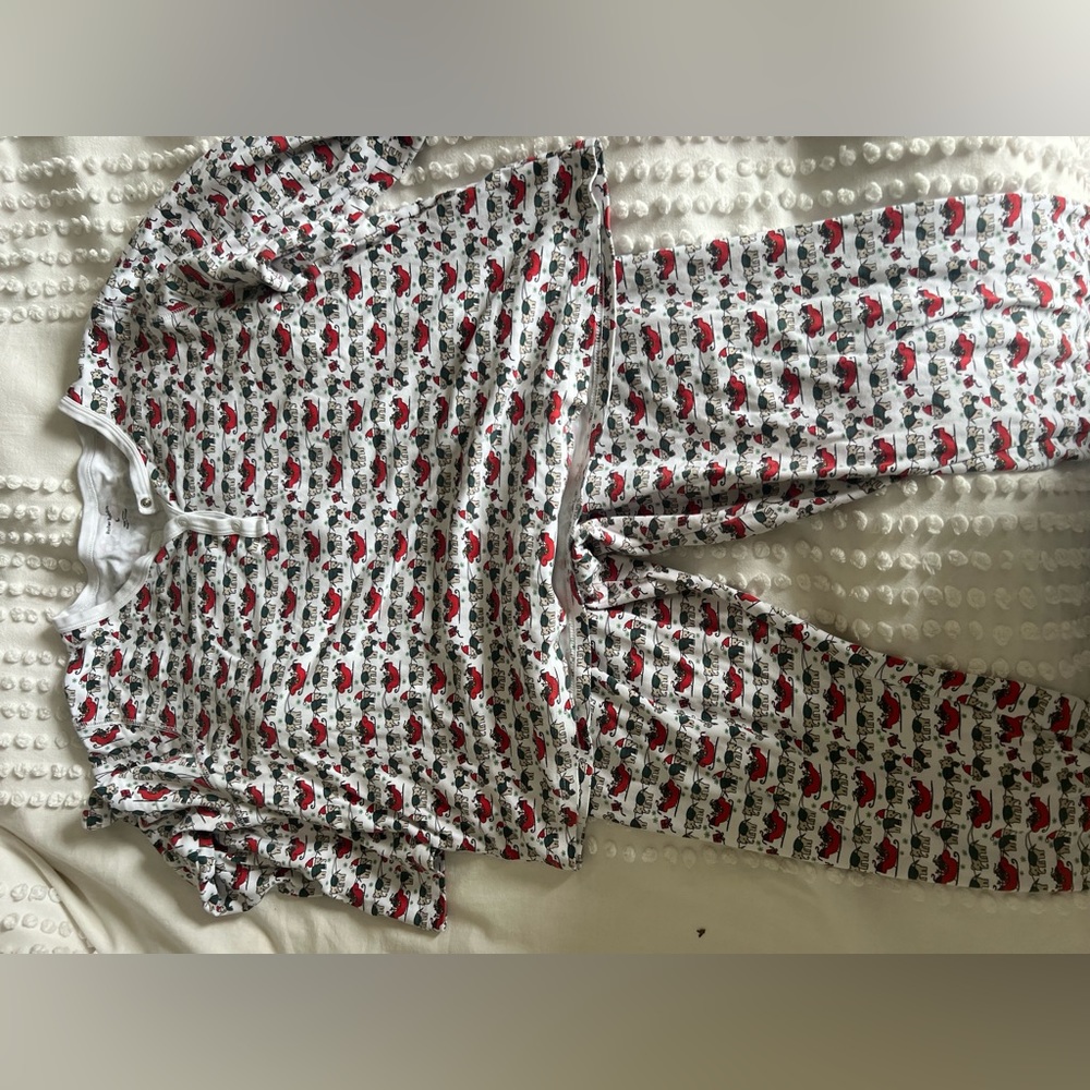 Roller rabbit long Christmas pajama set